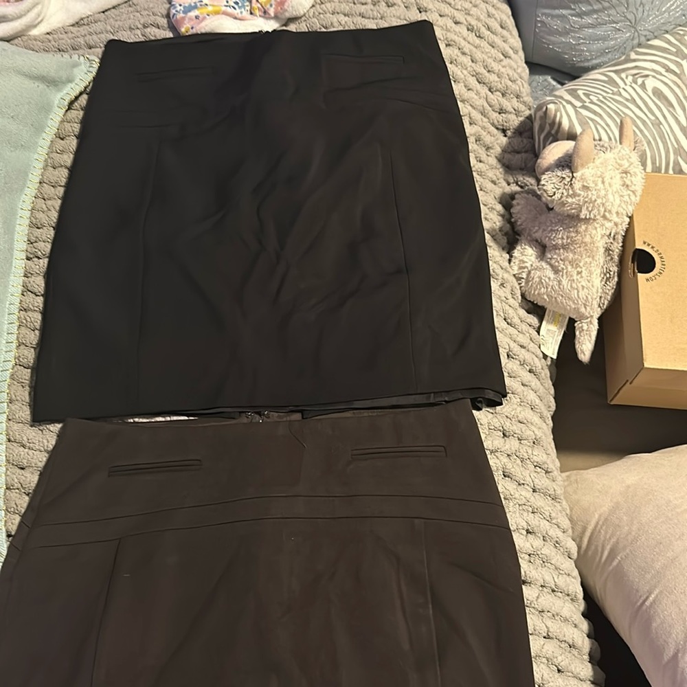 Brown and black express pencil skirt size 6 used 2x